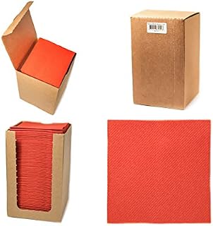Alvotex CHIC Airlaid 100 serwetek Coctail, 1/4 fałd, podobne do materiału, wysokiej jakości serwetki jednorazowe, czarne, 20 x 20 cm