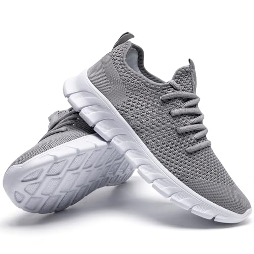 Image of Mens Running Shoes Slip On Tennis Walking Sneakers Workout Athletic Lightweight Casual Sport Shoes