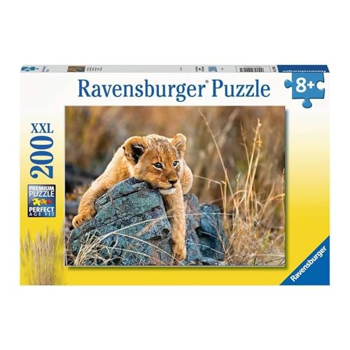 Ravensburger - Piccolo Leone, Puzzle Bambini 8+ Anni, 200 Pezzi Formato XXL