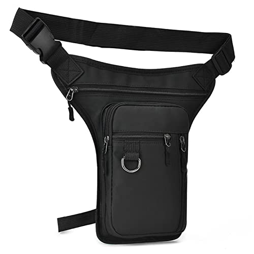 MUMIAO Bolso Bandolera para Moto - cinturón Pierna caída para Hombres y Mujeres | Muslo Bolsa al Aire Libre Motociclismo Senderismo Cintura riñonera Viaje
