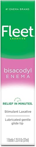 Fleet Bisacodyl Enema, listo para usar, 1.25 onzas (paquete de 5)