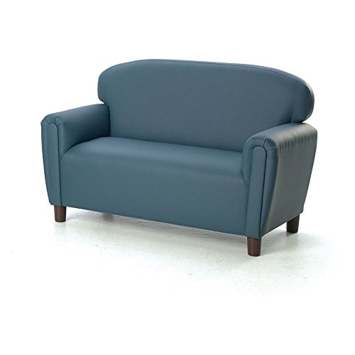 Brand New World Furniture FP2B100 World Preschool Enviro-Child Upholstery Sofa, Blue