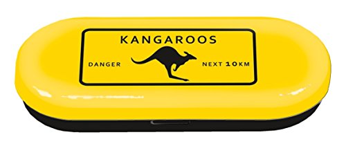 Fridolin 18693 Étui à Lunettes Adventure Time-Kangourous en métal, Multicolore, 16x6,6x2,8 cm