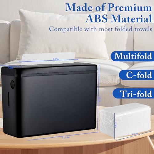 Image of Pollock Paper Towel Holder Dispenser Countertop Commercial,Black-S