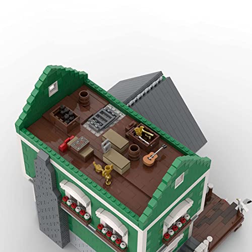 TYPIS Bausteine Haus, Bausteine Architektur Modell, Modulares Haus Bausteine Modell, MOC-54693 Kraftstoff und Öl im Port… – Bild 5