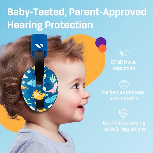 Vanderfields 8719558524235 Baby Ear Protection Noise Cancelling Headphones For Babies, Toddlers, Infants 3 Months To 2 Years,Dinosaur Club thumb #1