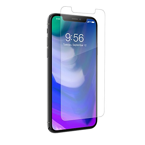 ZAGG – InvisibleShield HD Dry Film Screen Protector – Apple iPhone X Screen Protector – Advanced Clarity – Engineered to Protect – Self-Healing Scratch Protection
