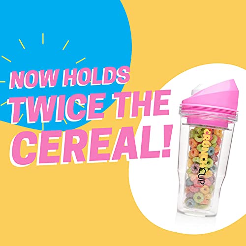 Image of CRUNCHCUP XL Portable Cereal Cup for Breakfast On the Go - White