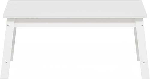 Miniatura 24 de Furinno Mesa de centro entrecruzada simple y moderna, 35.4 x 19.6 x 16 pulgadas, roble francés gris gris roble francés,Blanco,Pino