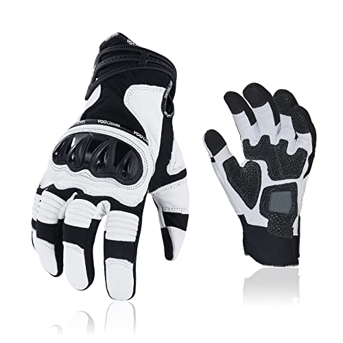 Vgo Goatskin Leather Motorcycle Gloves GA5179HL