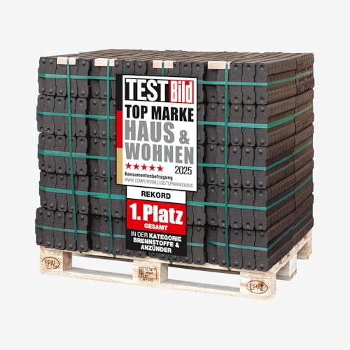 REKORD 25 kg Braunkohlebriketts als PAL (40 x 25 kg)