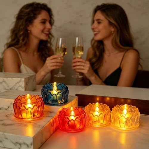 Velas LED de flor decorativas para salones y dormitorios 2