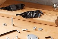 Amazon Basics 36-Piece Allen Wrench/Hex Key Set, SAE & Metric Sizes, Chrome Vanadium Steel with Long Arm, 2 Organized Storage Cases — image 5