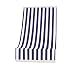 IlGruppone Tenda da Sole Tessuto Resistente per Esterno con Anelli Lavabile Frange Pizzo - Blu - 140x250 cm