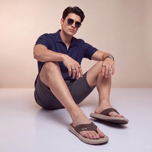 Image of YOHO Snugly Slippers for Men | Sleek Everyday Style | PU Cushioned Support & Durable Build | 004