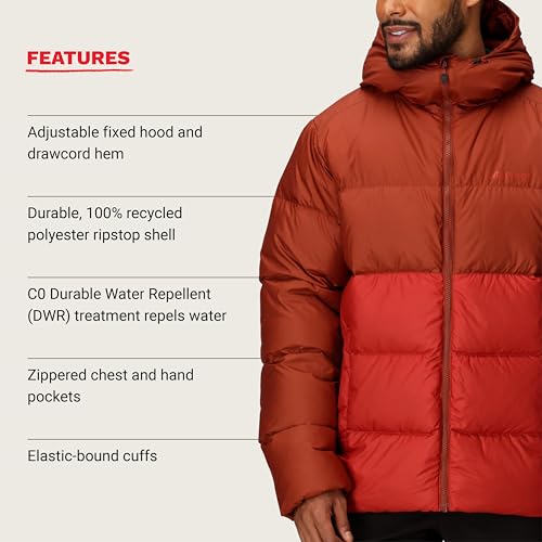 Image of MARMOT mens Guides Down Hoody - Down Filled, Water Resistant, Puffer Jacket With Hood,