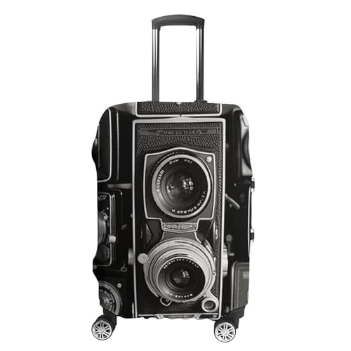 Travel Luggage Cover Suitcase Cover Suitcase Protector Vintage Camera Luggage Covers Washable Baggage Cover Elastic Anti-Scratch Suitcase Case Protector for Adult Personalized Suitcase Covers