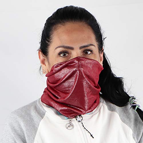 Motique Accessories Solid Sparkle Tube Bandana Neck Gaiter2