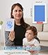 Zemiu XL Größe Baby Abdruck Set, 2 Pcs Baby Handabdruck und Fußabdruck Set Clean Touch Stempelkissen für Neugeborene/Baby Shower/Familie Geschenk,Pfotenabdruck Set-Blau