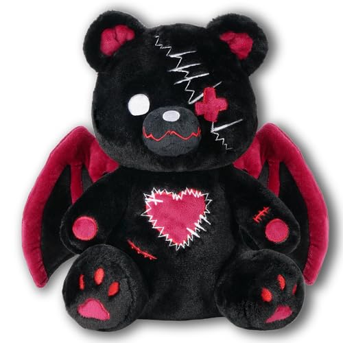 Gothic Emo Bear with Wings