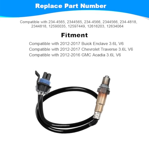 Sensor de Oxígeno JDMON 4 piezas para Buick, Chevrolet, GMC miniatura 4