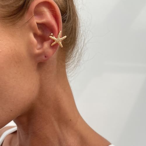 4 Pzas Aretes Ear Cuff Dorado y Plata Sin Perforación miniatura 3
