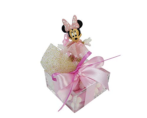 Zelda Bomboniere Disney Minnie - Bonbonnière pour baptême, naissance, communion, petite fille.