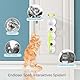 Vibbang Wusel Wurm Katzenspielzeug, Interaktives Wuselwurm-Spielzeug für Katzen, Smart Motion Haustierspielzeug mit Wurmdesign, Wand & Fenster Montiert Katzenspielzeug für kleine mittelgroße