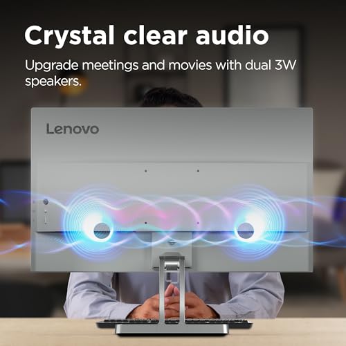 Lenovo L24i-4B 24 Inch PC Monitor | FHD, 1080p, 48-100Hz, IPS, 4ms, VGA and HDMI - Image 3