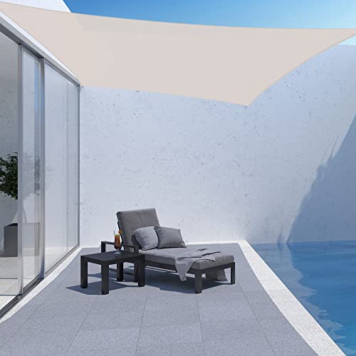 image for AsterOutdoor Sun Shade Sail Rectangle 10' x 13' UV Block Canopy for Pa