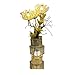 Tingting1992 lampadaire Creative Pastorale Salon Chambre Table De Chevet Table Basse en Rotin Vase Télécommande Lampadaire + Fleur Lampe (Color : Yellow Light, Size : A)