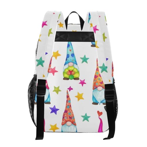 Clear Bag for Women Travel Gnomes Stars Cute Boys Backpacks for Girls See through Approved Bag3
