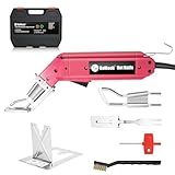 ROMECH 60W Fabric Cutter Rope Cutter, Pro Electric Hot Knife Heat Sealer with Adjustable Power, Cutting Tool Kit with Blades & Accessories (60W, RM-017)