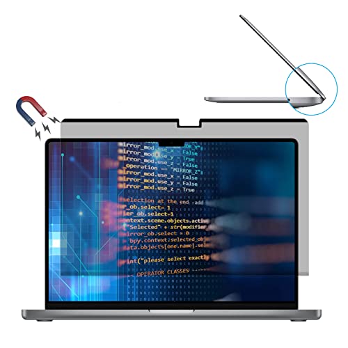 AYAKI MacBook Air 13.6inch M2 マグネット式 プライバシーフィルム のぞきみ防止 覗き見防止フィルター 保護フィルム ブルーライトカット 反射防止 簡単脱着 収納ケース付き (2022モデル)
