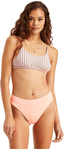 Billabong Women's Mini Crop Bikini Top, Peach Kiss, M