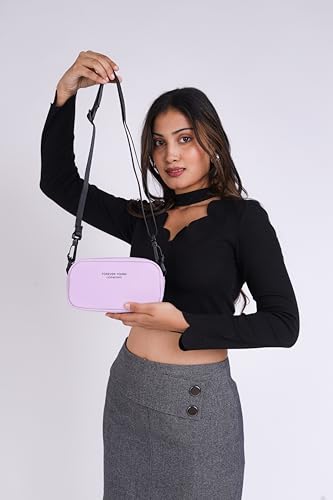 Image of TS WITH TECHSUN Small Crossbody Bag for Women | PU Leather Sling Bag with Adjustable Strap | Women's Handbags | Mini Purse for Women | Travel Crossbody Pouch For Keys, Makeup Etc.