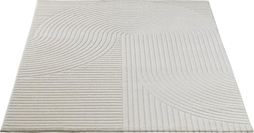 the carpet Everest - Moderner Kurzflor Teppich Hoch-Tief-Struktur, 3D-Effekt, weiche Oberfläche und hohe Flordichte… – Ansicht 3