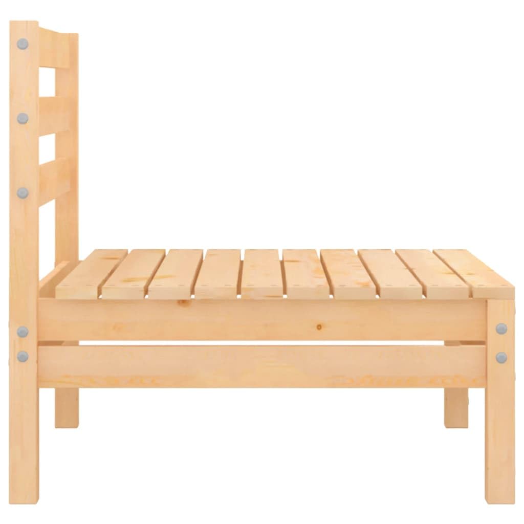 3-częściowy zestaw wypoczynkowy ogrodowy z litego drewna sosnowego, sofa do użytku na zewnątrz i meble ogrodowe ze stołem, balkonem i salonem, odporny na warunki atmosferyczne, modułowy leżak