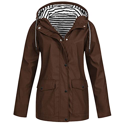 Veste de pluie femme longue et imperméable avec capuche pour l'été