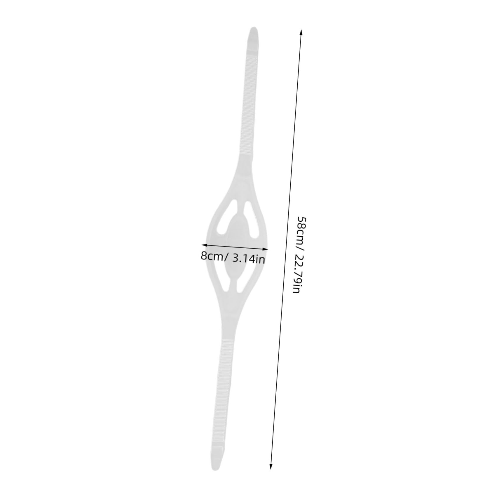 LAPYAPPE 2pcs for Swim Convenient Replacement Mask Strap for Pool and Ocean Transparent