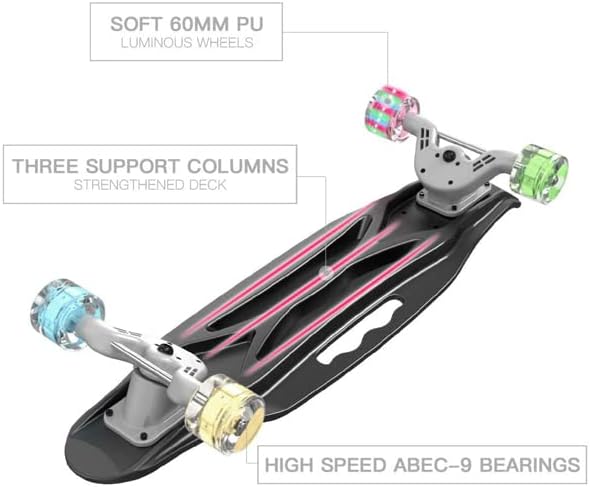 Miniatura 4 de 232 Plastic Mini Skateboard Skateboards Mini Cruiser Retro SkateboardComplete Plastic Skateboard Penny Board for Beginners Teens Adults Skateboard 33