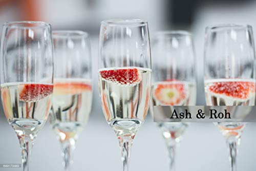 Image of Ash & Roh Ideal for White or Red Party Wine, Whisky Wine Clear Glass (Wine Glass, Pack of 6)