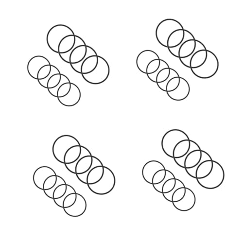 BESPORTBLE 4sets Bike Stopwatch Holder Band Speedometer Silicone Band Mount for Bicycles Fixed Strap Watch Base 8pcs*4