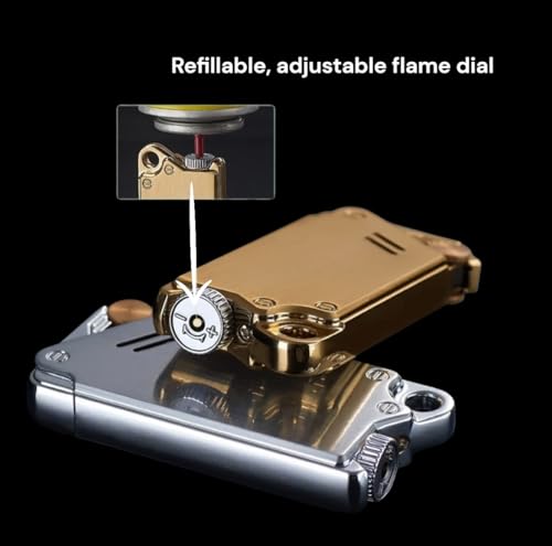 Encendedor NIVEK Blue Flame Jet Torch Plateado Metal miniatura 3