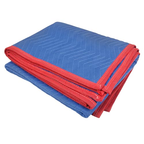 Performance Tool W6044 72-Inch x 40-Inch Moving Blanket | Non-woven Polyester Shell | Cotton/Polyester Fill | Double Stitched Fabric
