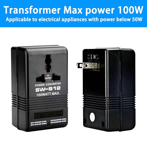 Lljgkot 110V To 220V Step Up & Down Power Voltage Converter Watt Transformer For Travel thumb #5