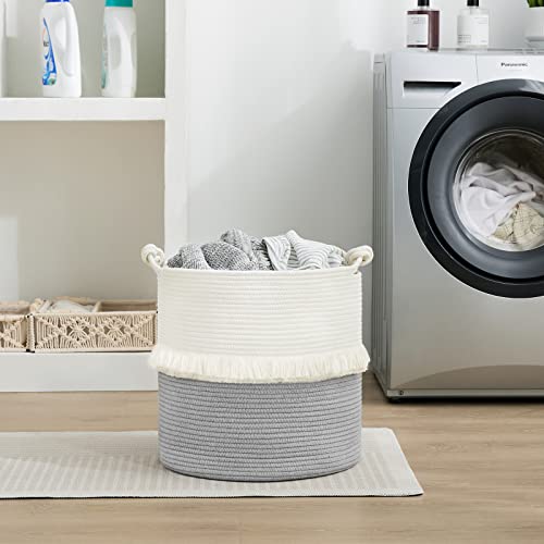 YOUDENOVA Cesto portaoggetti in corda intrecciata