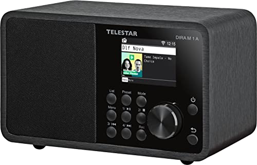 Telestar DIRA M 1 A - Digitalradio/Internetradio (DAB+ / DAB/UKW/FM/Internet, WLAN, Bluetooth 5.1, Farbdisplay, EWF Notfallwarnung) schwarz – Bild 3