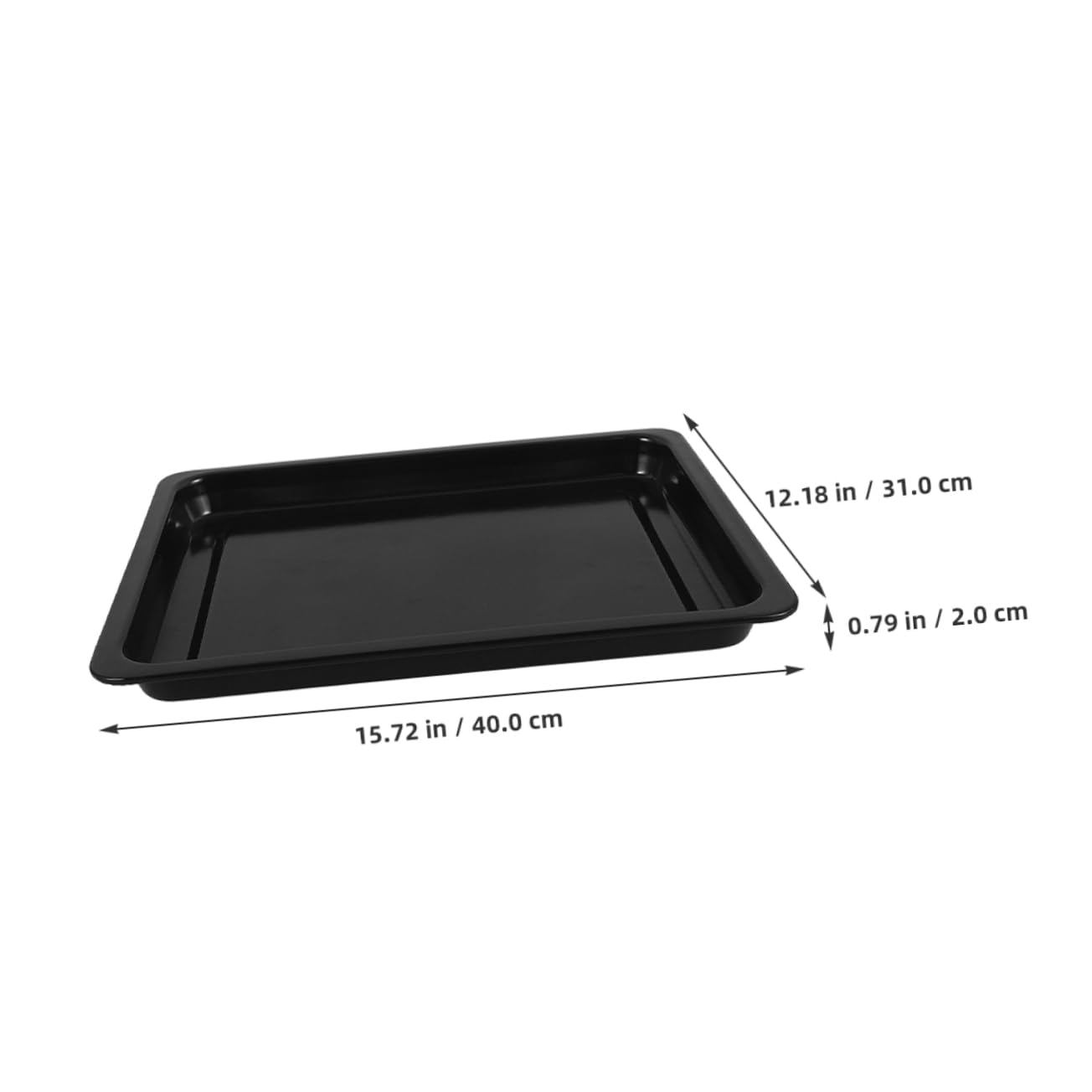 Enamel Baking Pan Glossy Finish Rectangle Cake Baking Sheet for Home Commercial Use for Roasting and Baking Larger Batches