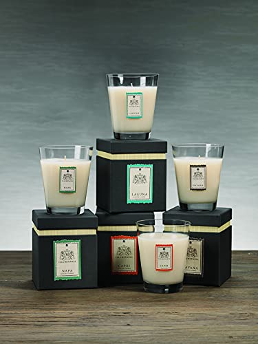 Zodax Illuminaria Collection Scented Candle Small Glass Jar In Gift Box (Capri) - 340 Gr/12 Oz #TOP2